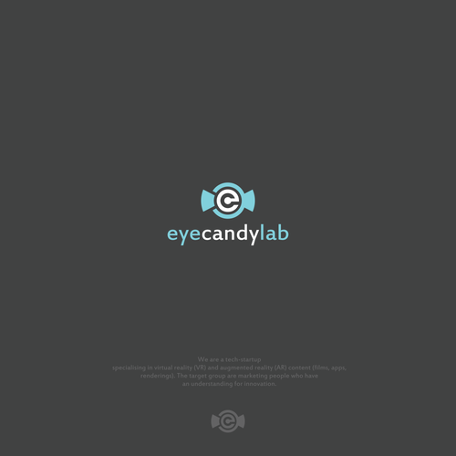 Candy brand with the title 'Logo design'