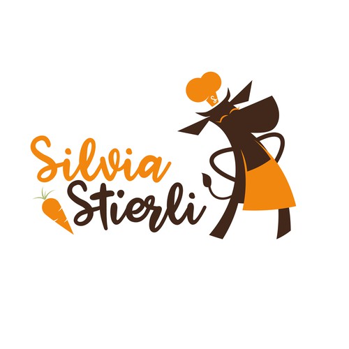 Cooking logo with the title 'Logo für eine kreative Köchin'