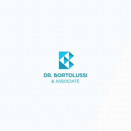 Dentist logo with the title 'Geometric abstract monogram'