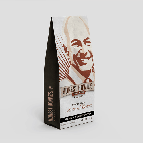Coffee packaging with the title 'Coffee Bag Design'