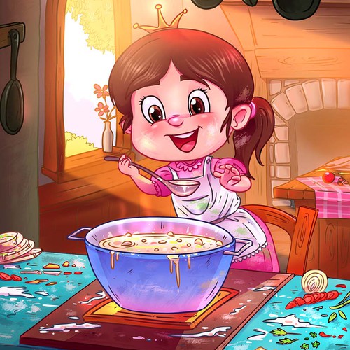 Funny illustration with the title 'Soup'