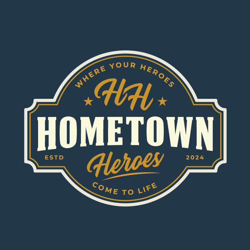 Startup logo with the title 'Logo Design for Hometown Heros'