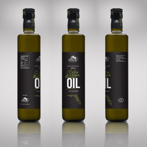 Olive oil label with the title 'OIL'