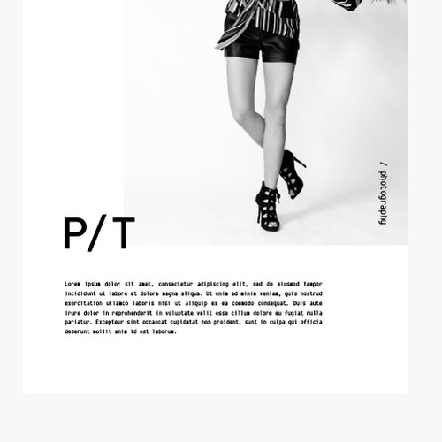 Editorial design with the title 'Modern, Bold and Minimal Visual Identity and Logo Design for Photographer'