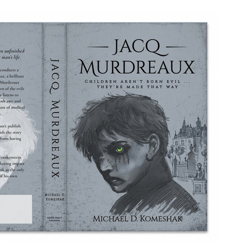 Book cover with the title 'Horror book cover'