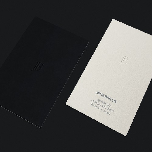 Formal design with the title 'Personal Duplex Business Cards'