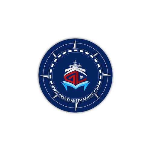 Navy design with the title 'Nautical Sticker'