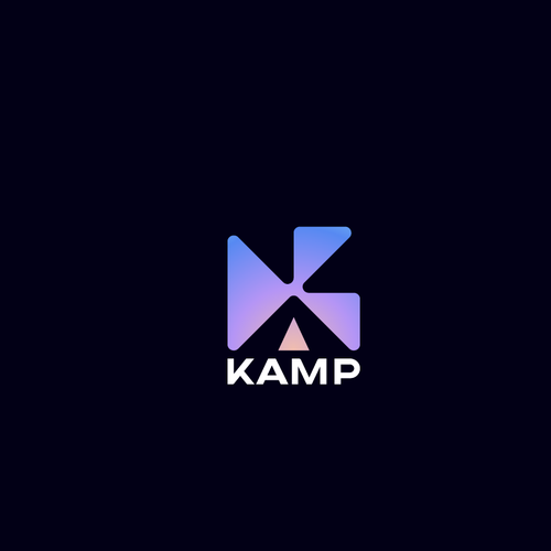 Road trip logo with the title 'Kamp (Web3 Holding) Logo'