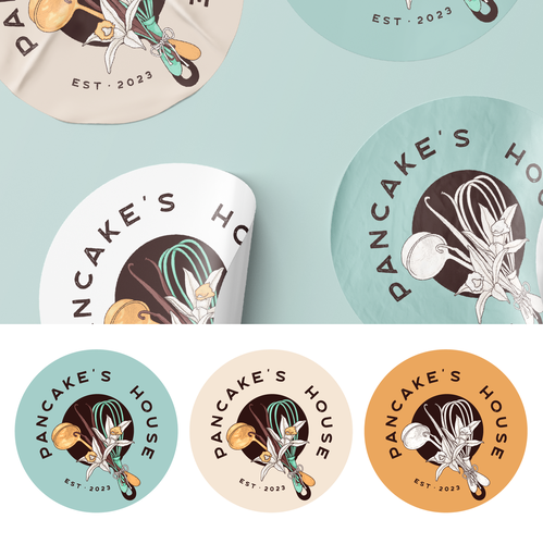 Pancake design with the title 'Pancake's House'