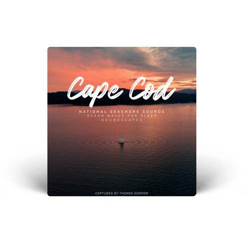 Ocean wave design with the title 'Ocean Waves For Sleep (SoundScapes)'