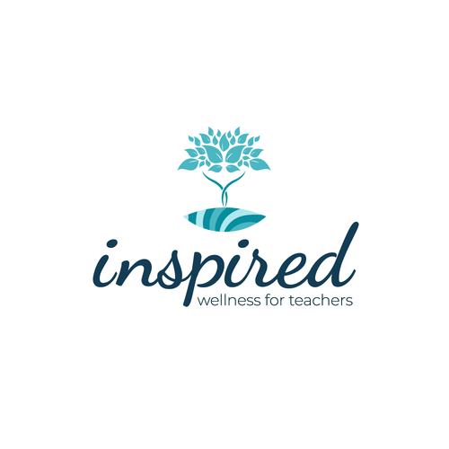Wellness brand with the title 'Logo concept for coaching teachers'