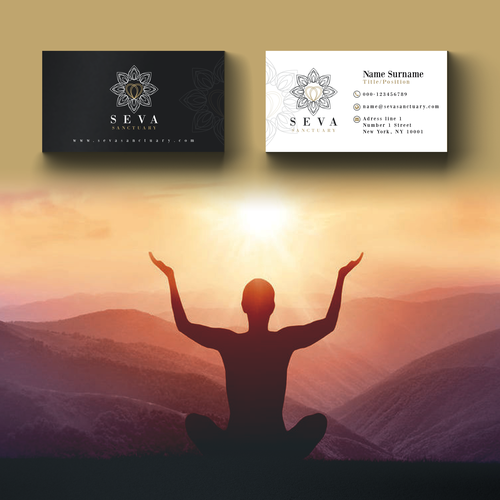 Floral design with the title 'Business card deisgn'