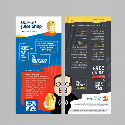 Guide design with the title 'Modern flyer'