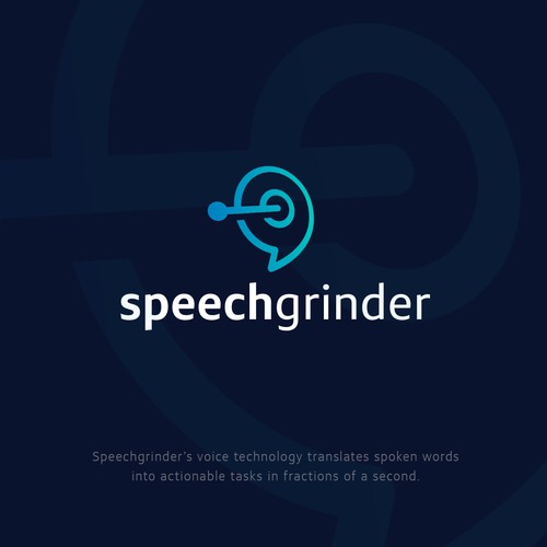 Speech design with the title 'Speechgrinder'