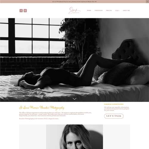 SEO design with the title 'Search Engine Optimization for Boudoir Photographer'