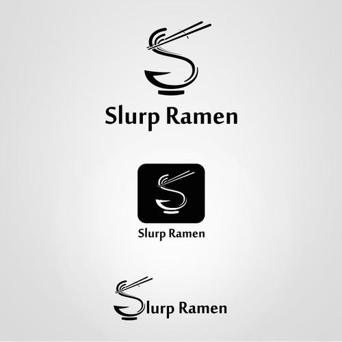 Pot design with the title 'Clean, Simple Logo for New SF Ramen Restaurant'