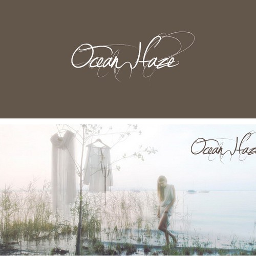 Flowing logo with the title 'Clothing store Logo'