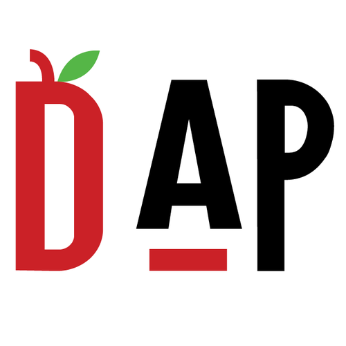 Apple logo with the title 'Minimalist Logo for RED APPLE KITCHEN'