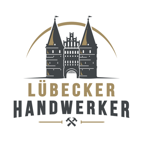 Carpentry design with the title 'Lubecker Handwerker'