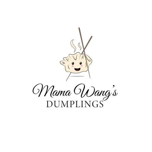 Chinese logo with the title 'Frozen Dumplings'
