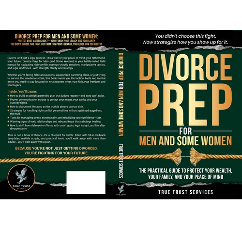 Book cover with the title 'Divorce Prep for Men and Some Women'