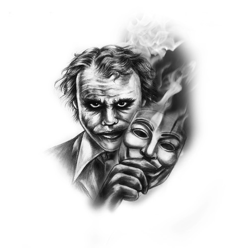 Joker design with the title 'The Joker'