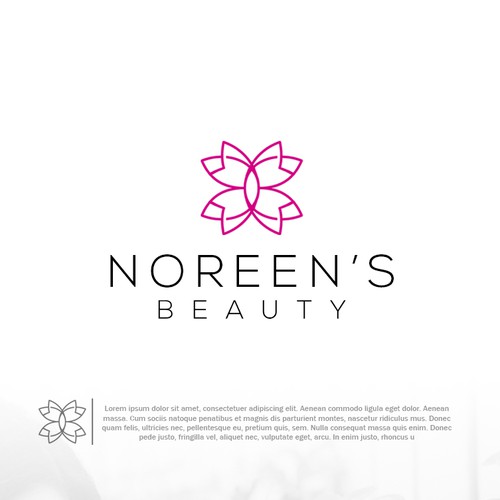 Product logo with the title 'NOREEN'S BEAUTY'