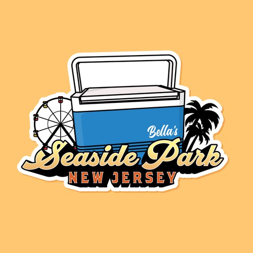 Vector art design with the title 'Bella's'