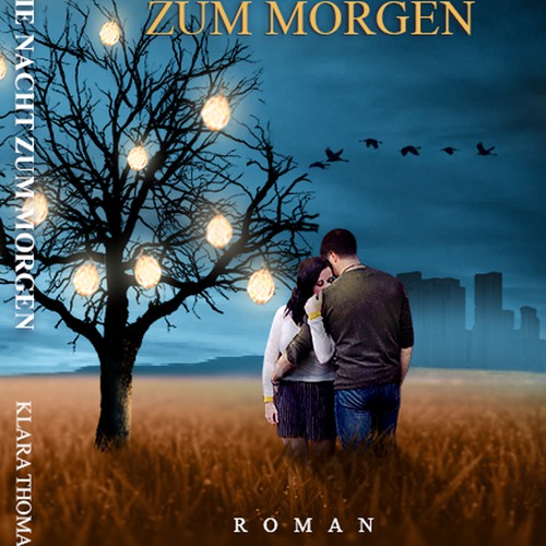 Composition design with the title 'Romantic Book cover design'