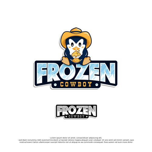 Frozen design with the title 'Frozen Cowboy'