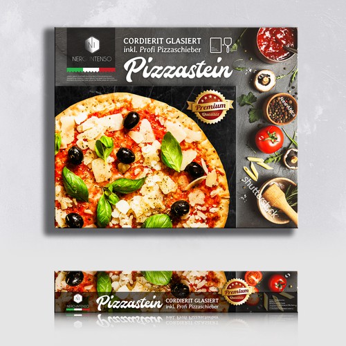 Stone design with the title 'Pizza stone'