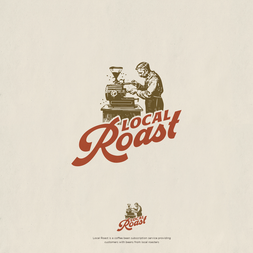 Coffee bean logo with the title 'Vintage Coffee Logo illustration AVAILABLE for SALE.'