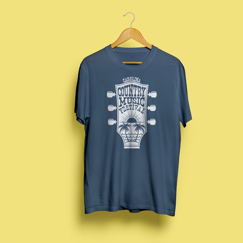 Country music design with the title 'T-shirt design for Country Music Festival'