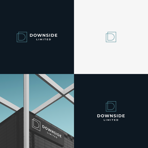 Startup logo with the title 'Geometric logo concept for a new start up'