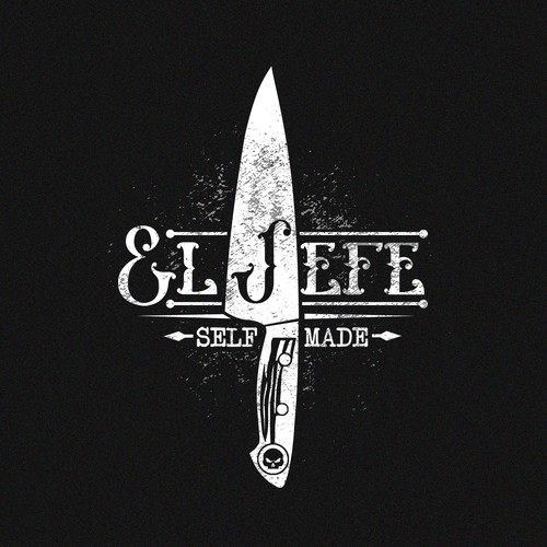 Calligraphy design with the title 'El Jefe'