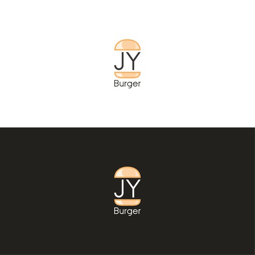 Hamburger logo with the title 'Burger restaurant'