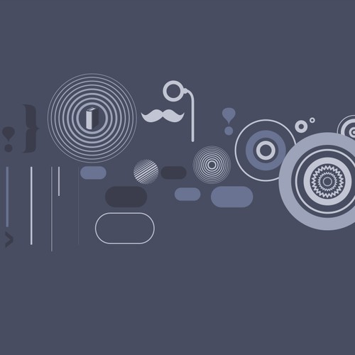 Minimal artwork with the title 'Graphic illustrations for Instawze.com'