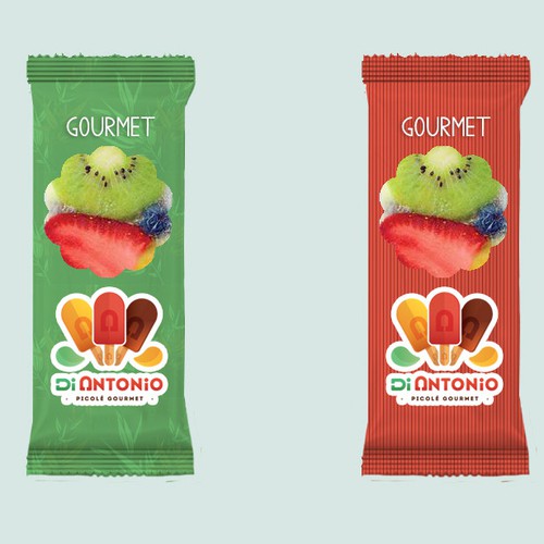 Ice cream packaging with the title 'Packaging Ice Cream '