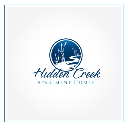 Creek logo with the title 'Hidden Creek Apartment Homes'