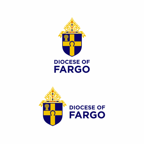 Religious logo with the title 'Diocese of Fargo Logo'