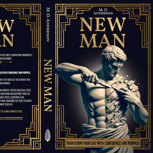 Inspiring design with the title 'New Man Book Cover'