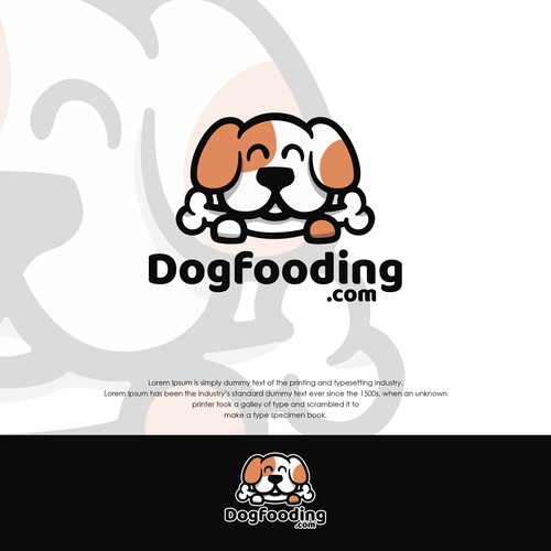 Pet care logo with the title 'Dog logo'