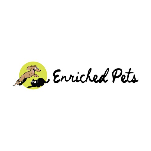 Pet shop design with the title 'Logo Design concept for Enriched Pets'