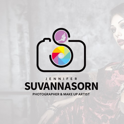 Makeup logo with the title 'Logo Concept of J. Suvannasorn'