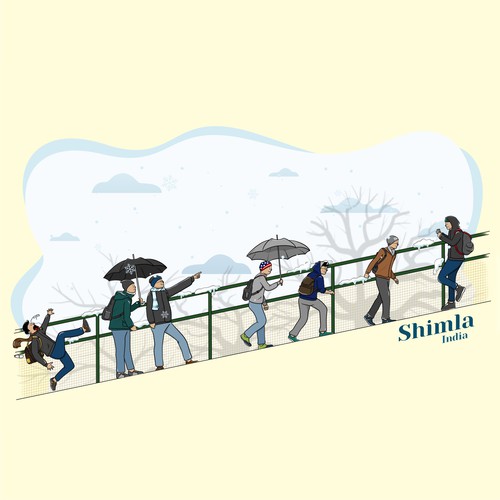 Friend design with the title 'Hiking Buddies'