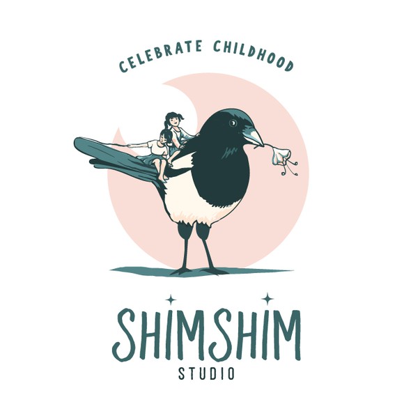 Magpie design with the title 'ShimShim Studio'