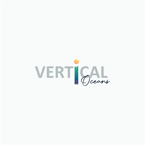 Multicolor logo with the title 'Vertical Oceans'