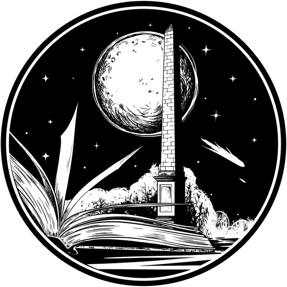 Fantasy logo with the title 'The Frog Demon - logo'