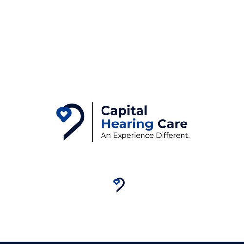 Ear design with the title 'Capital Hearing Logo design'