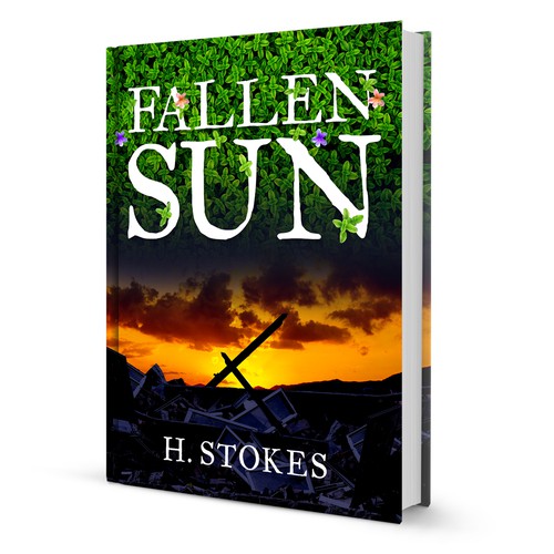 Bright book cover with the title 'Science Fiction Book Cover'